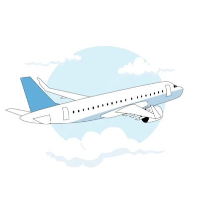 飛行機 イラスト 空想の翼を広げる